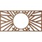 Ekena Millwork Hoover Wood Fretwork Pierced Ceiling Medallion, Walnut, 22"W x 11"H x 8 1/8"ID x 1/4"T CMWP22X11X0250HOWA - alternate 5